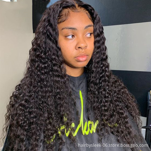 Rebecca Fashion T Part Lace Human Hair Wig Brazilian 5x5 HD Straight Lace Front Wig Closure Smooth Wig